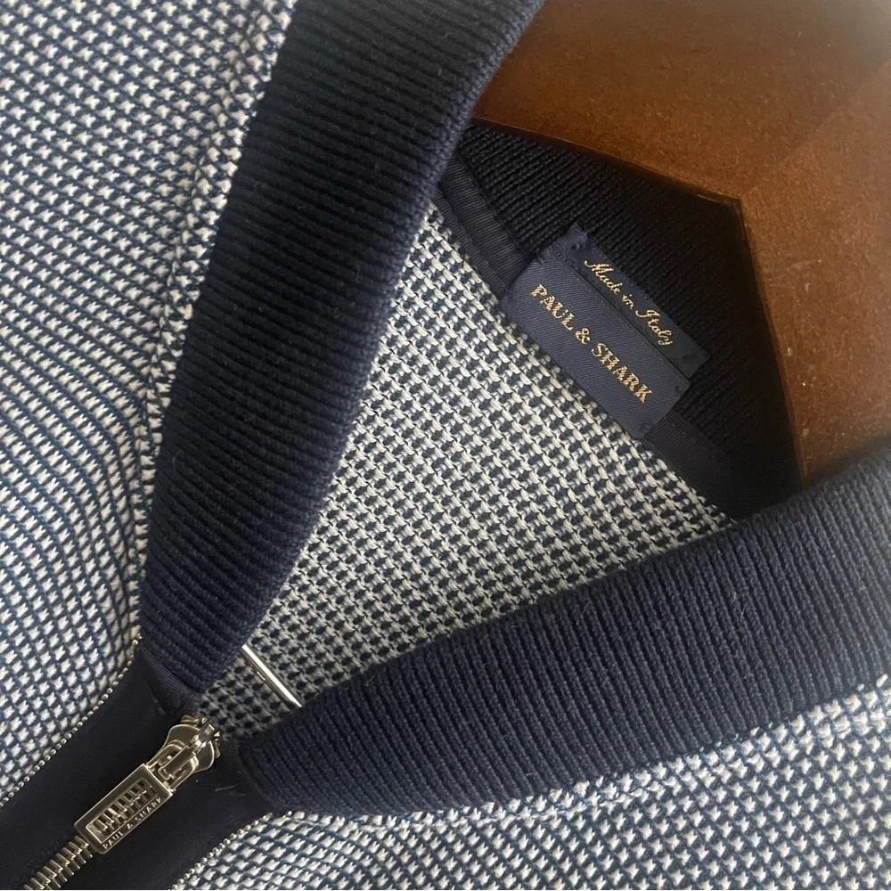 Paul and Shark zippered cardigan- L​